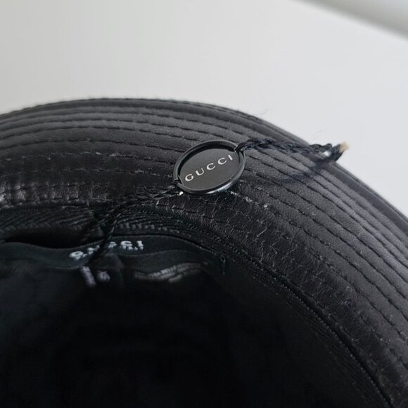 GUCCI LEATHER HAT - NWT -RARE! - Picture 7 of 14